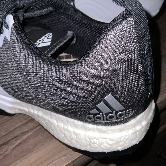 Adidas White & Gray Boost ADI Power sneaker { Never Worn } - Picture 3 of 10